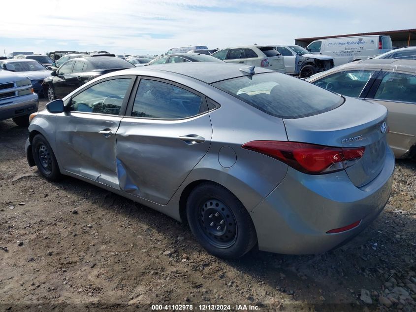 VIN 5NPDH4AE9GH753793 2016 Hyundai Elantra, SE no.3