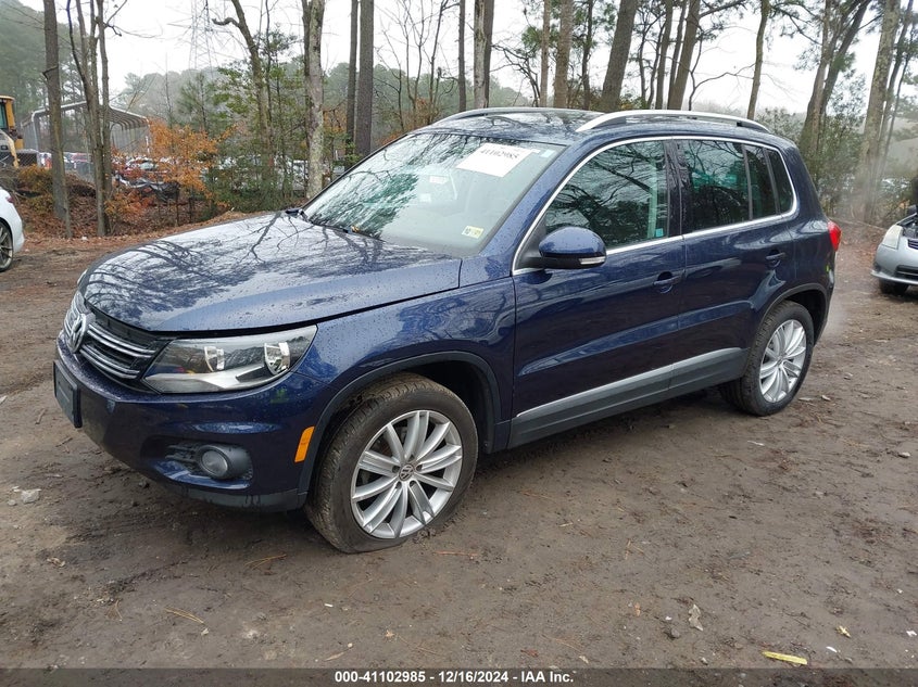 2013 VOLKSWAGEN TIGUAN VIN: WVGBV7AX1DW509981