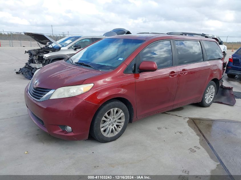 VIN 5TDYK3DC8DS357108 2013 Toyota Sienna, Xle V6 8... no.2