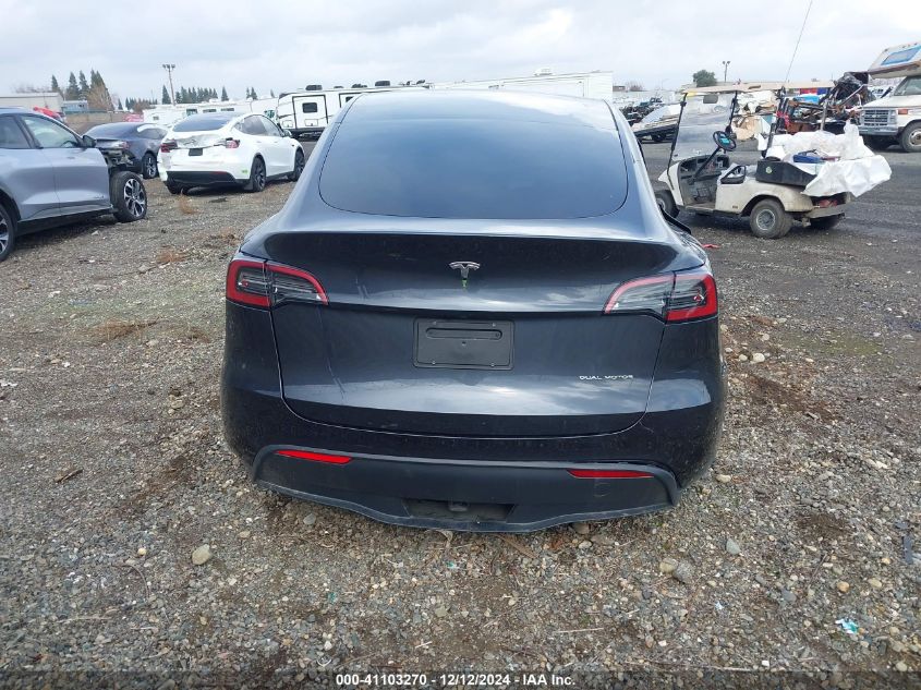 2024 Tesla Model Y Long Range Dual Motor All-Wheel Drive VIN: 7SAYGAEE8RF069271 Lot: 41103270