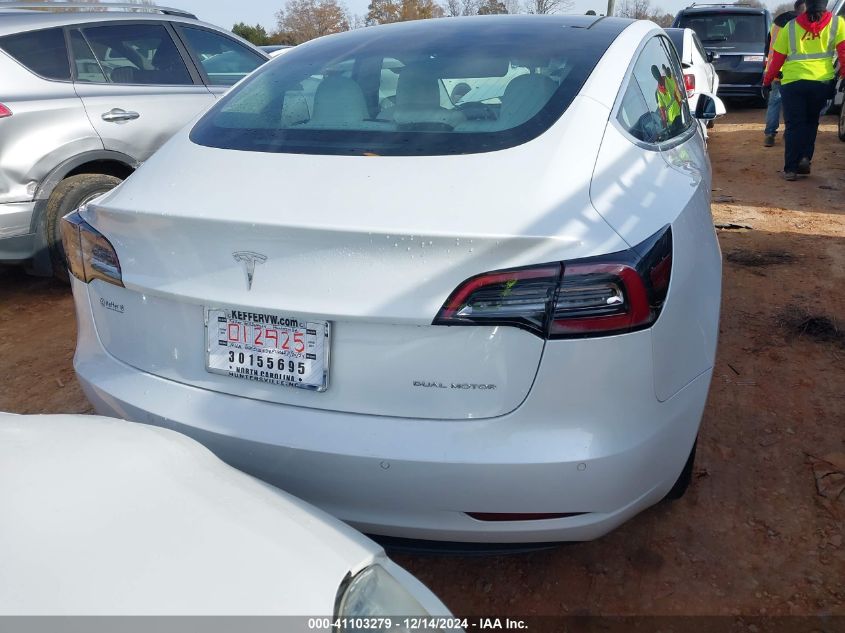 2020 Tesla Model 3 Long Range Dual Motor All-Wheel Drive VIN: 5YJ3E1EB4LF712662 Lot: 41103279