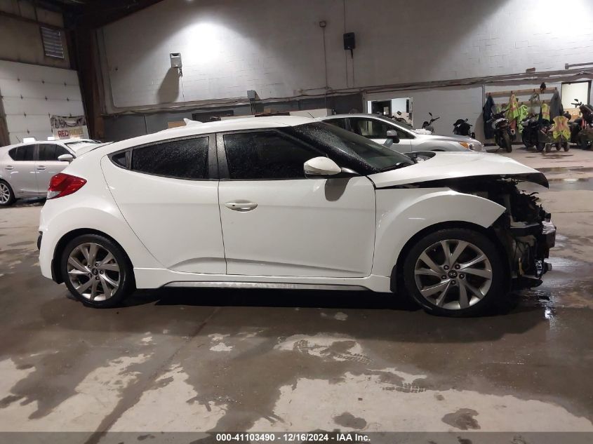 2016 Hyundai Veloster Turbo VIN: KMHTC6AE1GU249679 Lot: 41103490