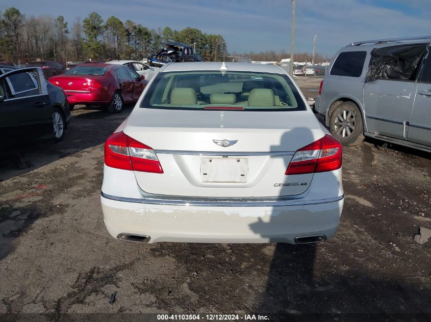 2012 Hyundai Genesis 4.6 VIN: KMHGC4DF5CU172156 Lot: 41103504