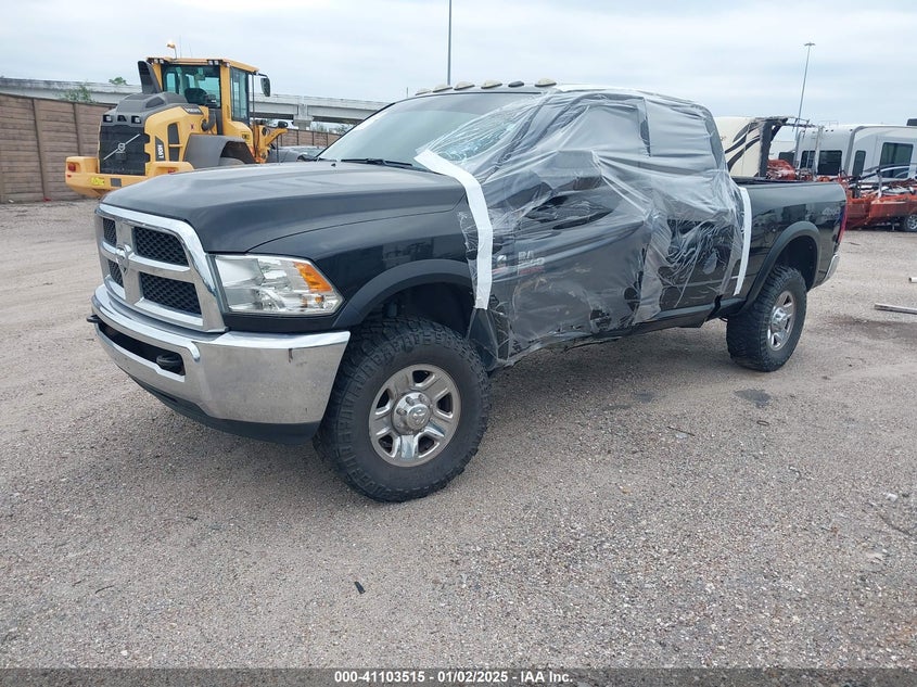 Vin: 3c6ur5cl7jg160486, lot: 41593640, ram 2500 tradesman  4x4 6'4 box 20182