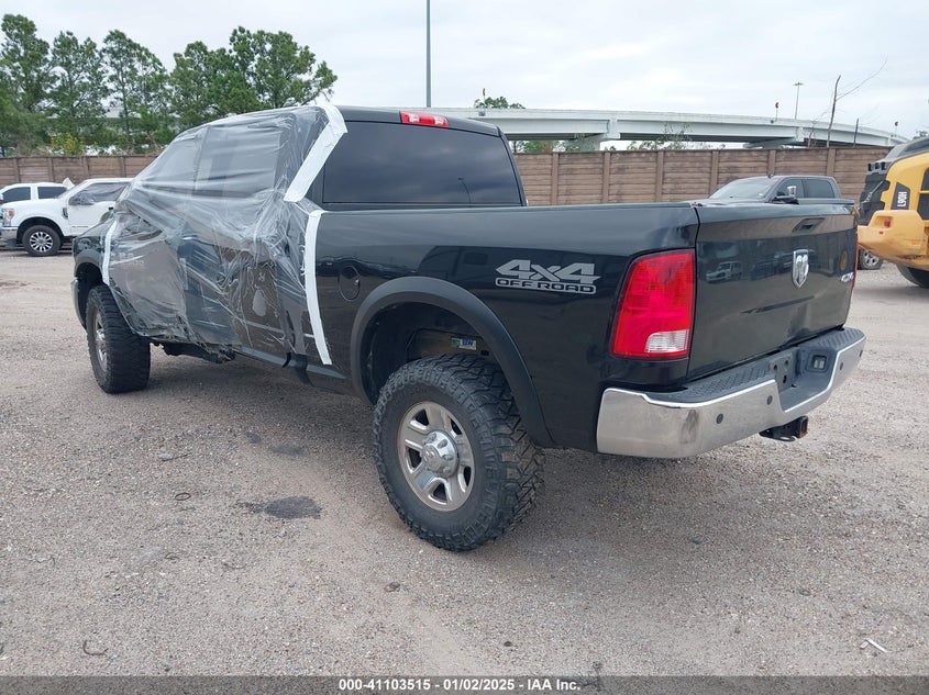 Vin: 3c6ur5cl7jg160486, lot: 41593640, ram 2500 tradesman  4x4 6'4 box 20183
