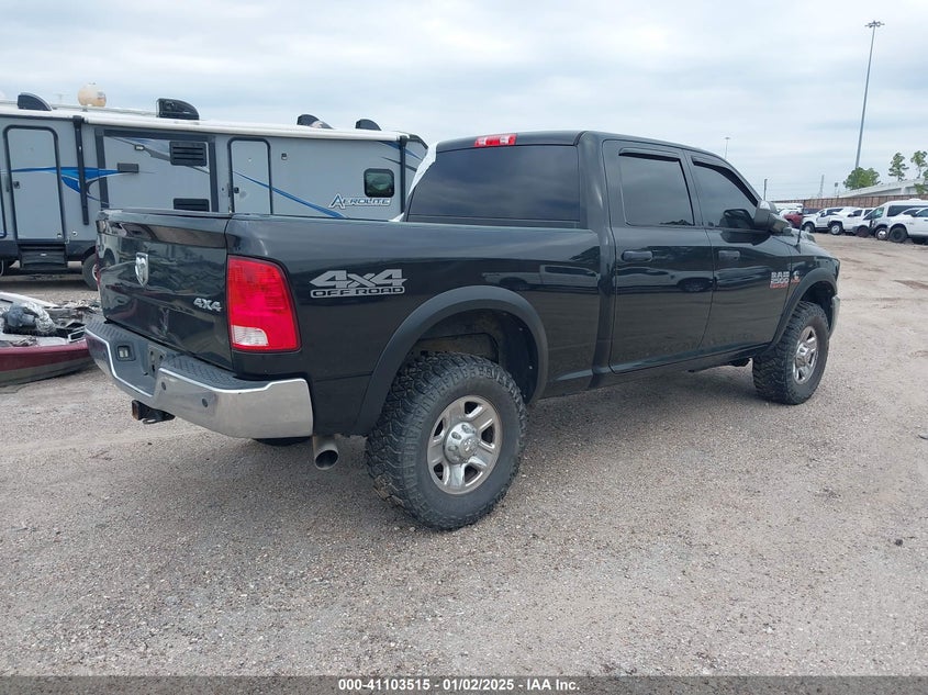 Vin: 3c6ur5cl7jg160486, lot: 41593640, ram 2500 tradesman  4x4 6'4 box 20184