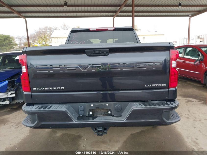 2022 Chevrolet Silverado 1500 2Wd Short Bed Custom VIN: 1GCPABEK0NZ530487 Lot: 41103516