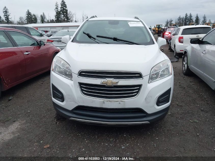 2016 Chevrolet Trax Lt VIN: 3GNCJPSB3GL116363 Lot: 41103553