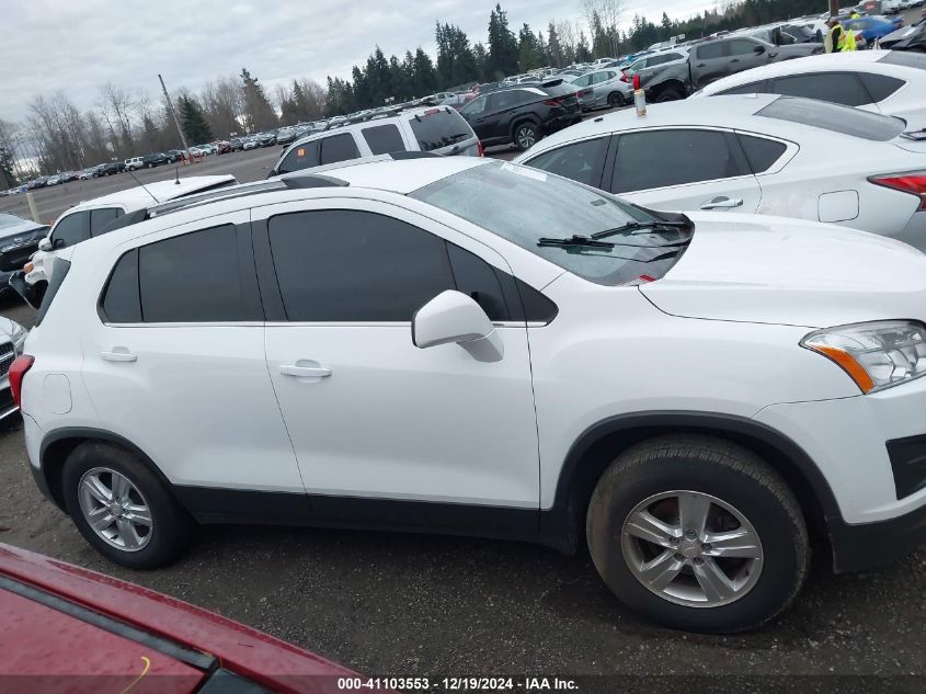 2016 Chevrolet Trax Lt VIN: 3GNCJPSB3GL116363 Lot: 41103553