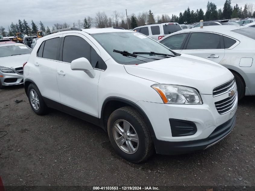 2016 Chevrolet Trax Lt VIN: 3GNCJPSB3GL116363 Lot: 41103553