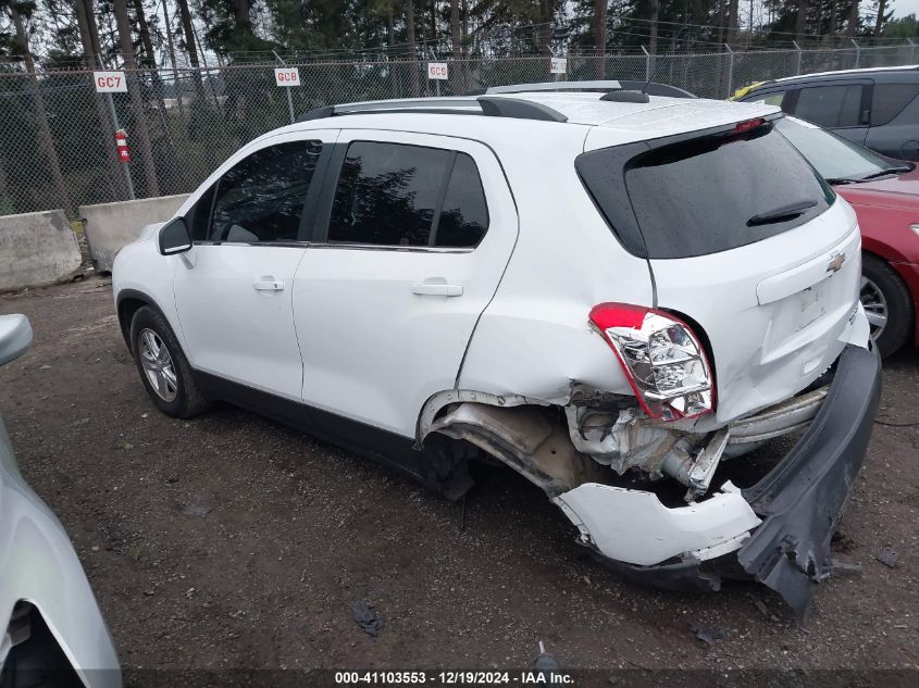 2016 Chevrolet Trax Lt VIN: 3GNCJPSB3GL116363 Lot: 41103553