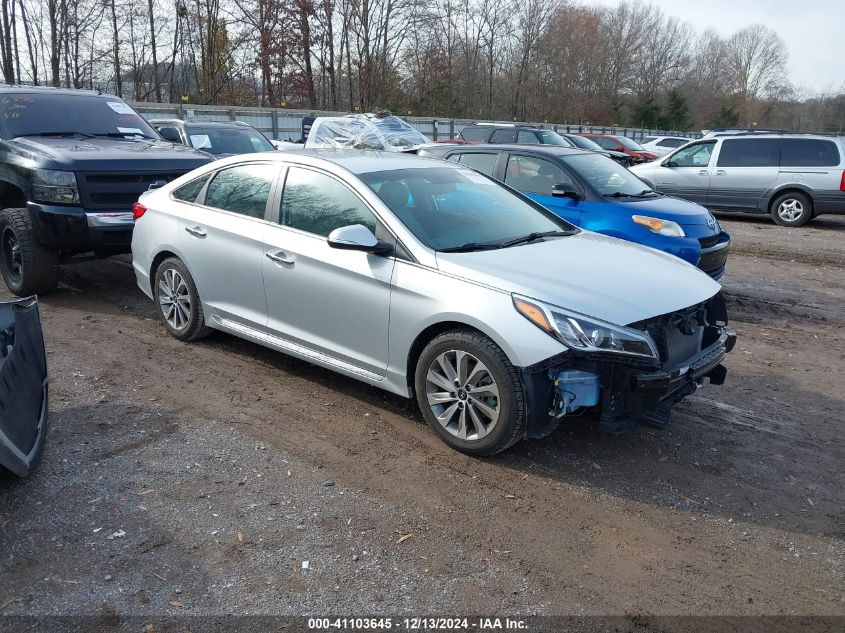 VIN 5NPE34AFXFH138289 2015 Hyundai Sonata, Sport no.1