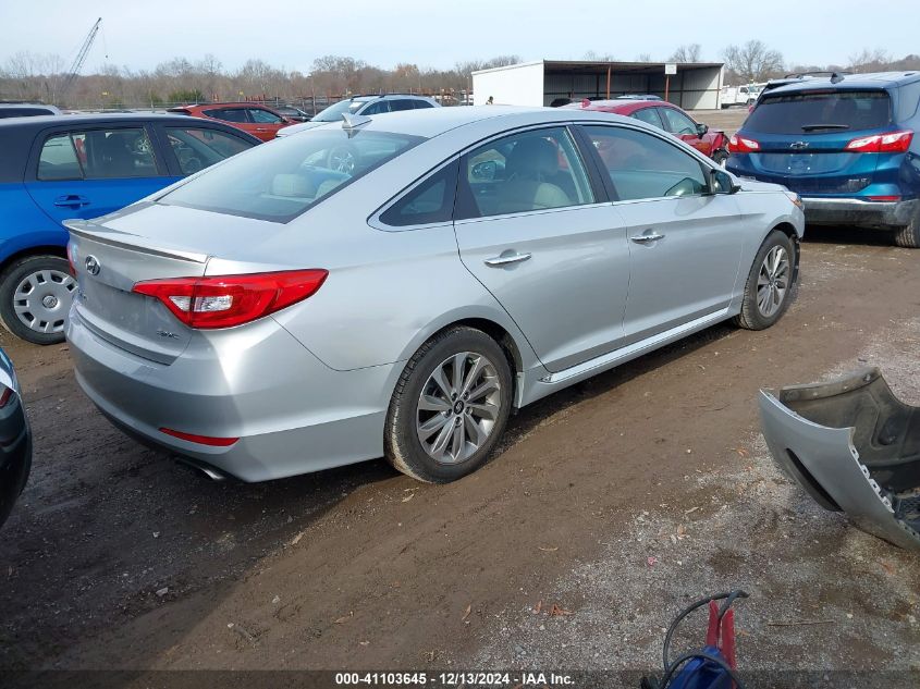 VIN 5NPE34AFXFH138289 2015 Hyundai Sonata, Sport no.4