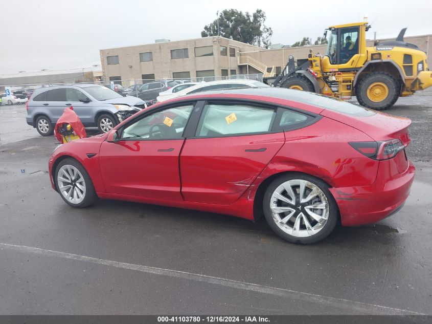 2023 Tesla Model 3 Long Range Dual Motor All-Wheel Drive VIN: 5YJ3E1EB0PF656970 Lot: 41103780