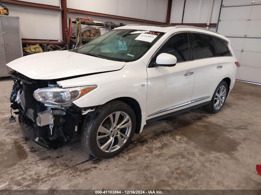 VIN 5N1AL0MMXEC500953 2014 Infiniti QX60 no.2