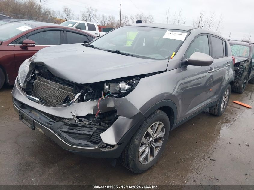 VIN KNDPB3AC6F7783697 2015 KIA Sportage, LX no.2