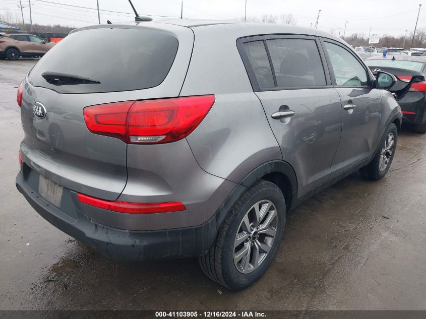 VIN KNDPB3AC6F7783697 2015 KIA Sportage, LX no.4