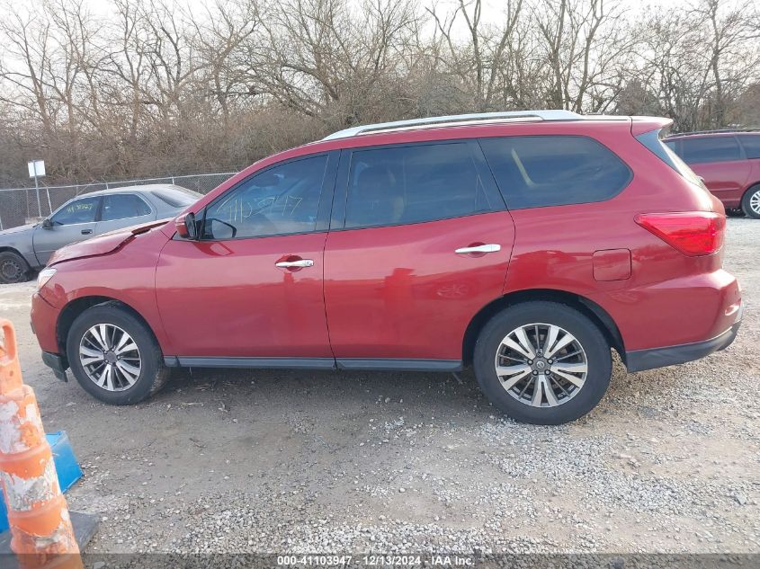 2017 Nissan Pathfinder Sv VIN: 5N1DR2MN3HC635549 Lot: 41103947