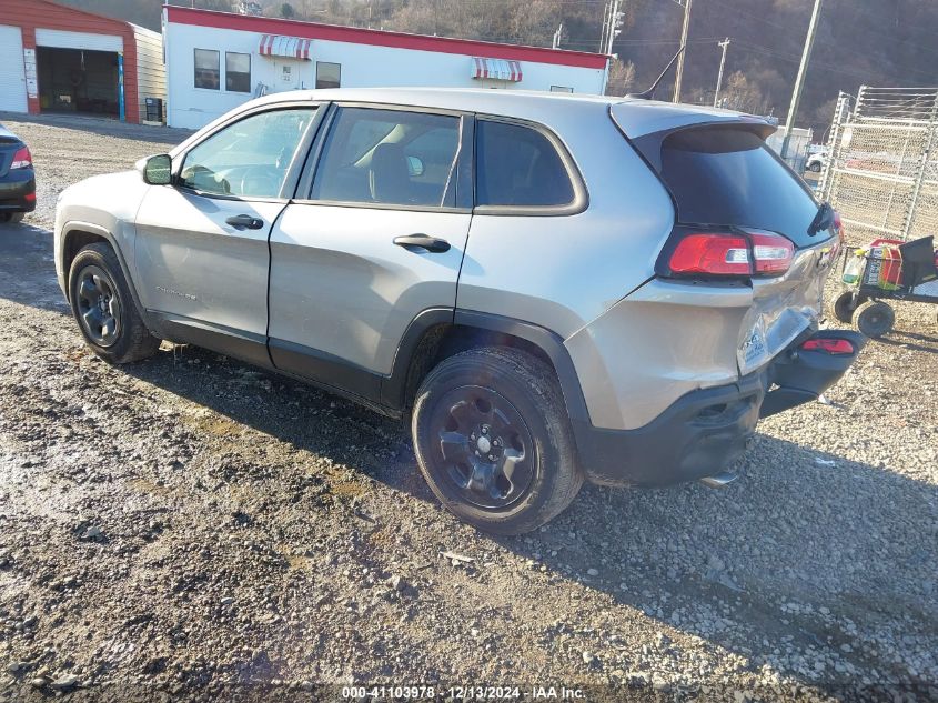 VIN 1C4PJMAB4GW295596 2016 Jeep Cherokee, Sport no.3