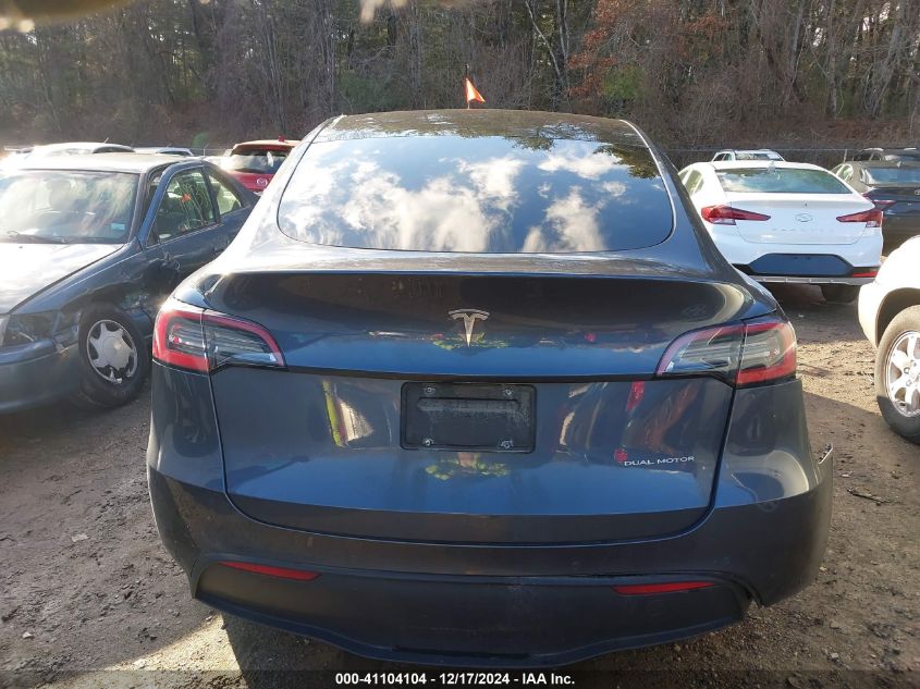 2021 Tesla Model Y Long Range Dual Motor All-Wheel Drive VIN: 5YJYGDEE7MF110514 Lot: 41104104