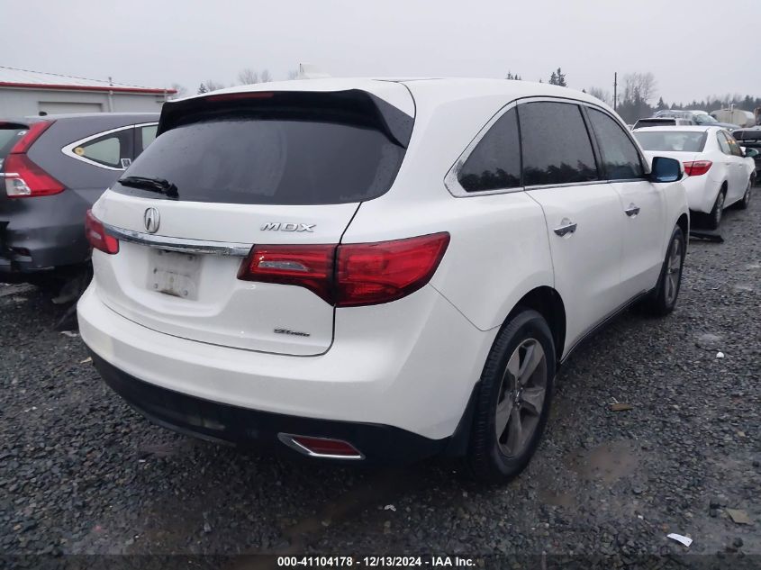 VIN 5FRYD4H27EB032262 2014 Acura MDX no.4