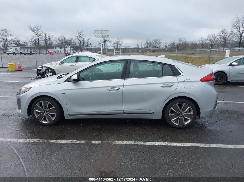 2018 Hyundai Ioniq Hybrid Limited VIN: KMHC85LC9JU087279 Lot: 41104562