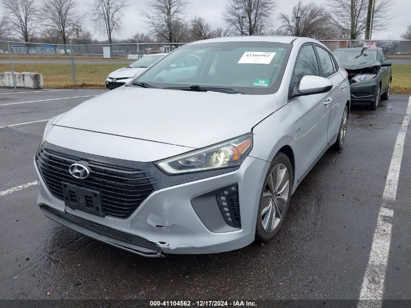 2018 Hyundai Ioniq Hybrid Limited VIN: KMHC85LC9JU087279 Lot: 41104562