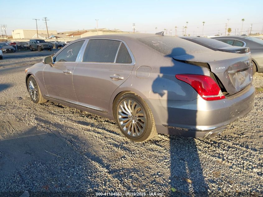 VIN KMHG54JH4JU043497 2018 Genesis G90, 5.0 Ultimate no.3