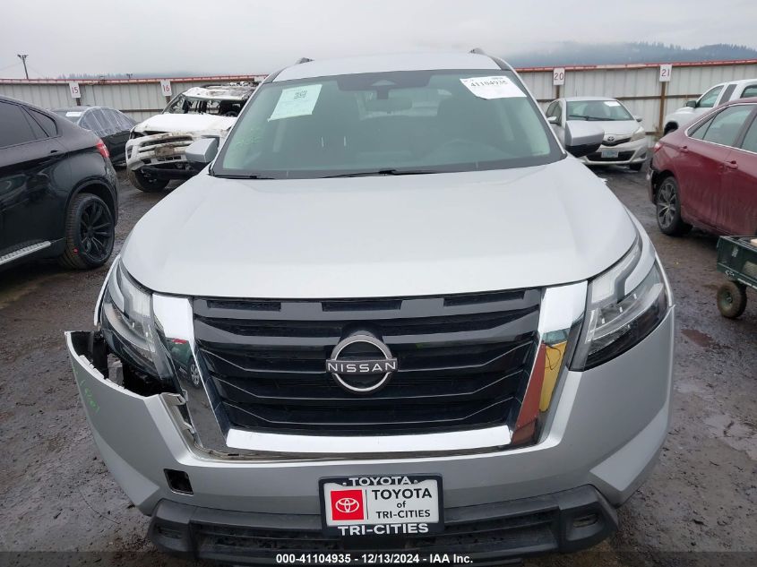 2022 Nissan Pathfinder Sv 4Wd VIN: 5N1DR3BCXNC215130 Lot: 41104935