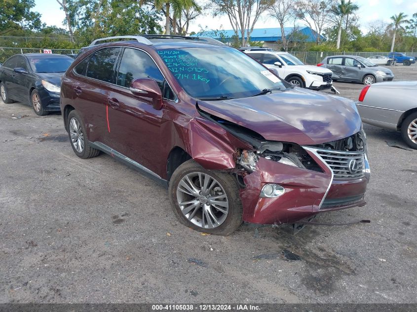 VIN 2T2ZK1BA2DC120905 2013 Lexus RX, 350 no.1