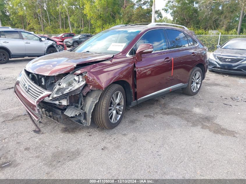 VIN 2T2ZK1BA2DC120905 2013 Lexus RX, 350 no.2