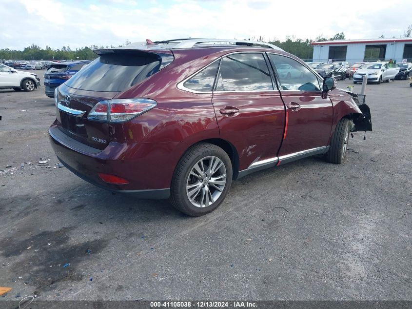 VIN 2T2ZK1BA2DC120905 2013 Lexus RX, 350 no.4