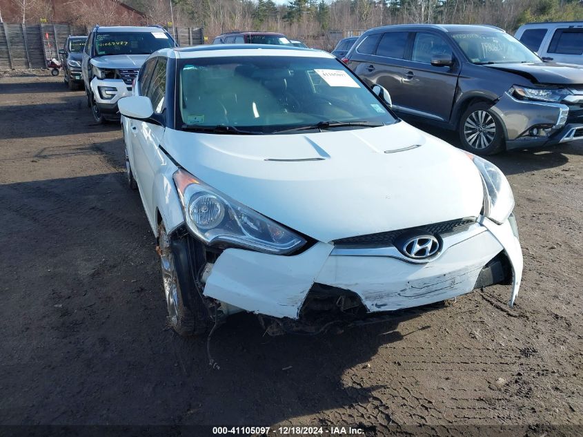 2013 Hyundai Veloster Base W/Black VIN: KMHTC6AD4DU099845 Lot: 41105097