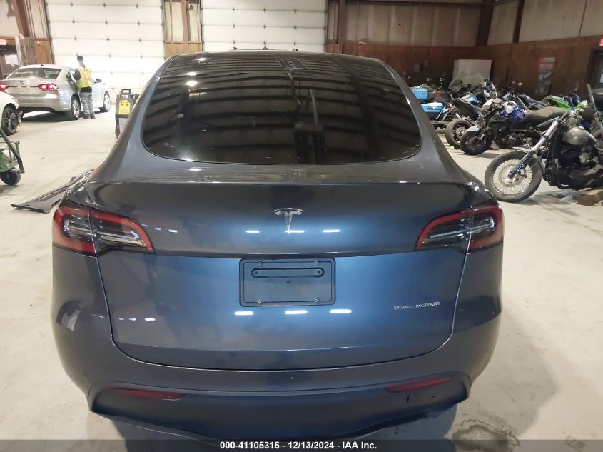 2023 Tesla Model Y Awd/Long Range Dual Motor All-Wheel Drive VIN: 7SAYGDEE6PF615418 Lot: 41105315