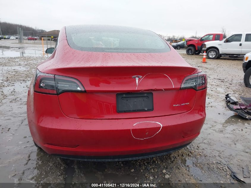 2020 Tesla Model 3 Long Range Dual Motor All-Wheel Drive VIN: 5YJ3E1EB5LF588966 Lot: 41105421