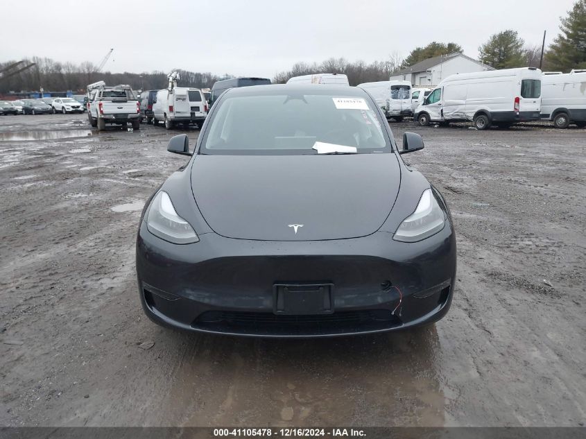 2024 Tesla Model Y Long Range Dual Motor All-Wheel Drive VIN: 7SAYGDEE6RA329410 Lot: 41105478