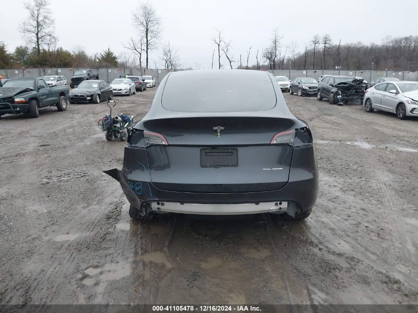 2024 Tesla Model Y Long Range Dual Motor All-Wheel Drive VIN: 7SAYGDEE6RA329410 Lot: 41105478