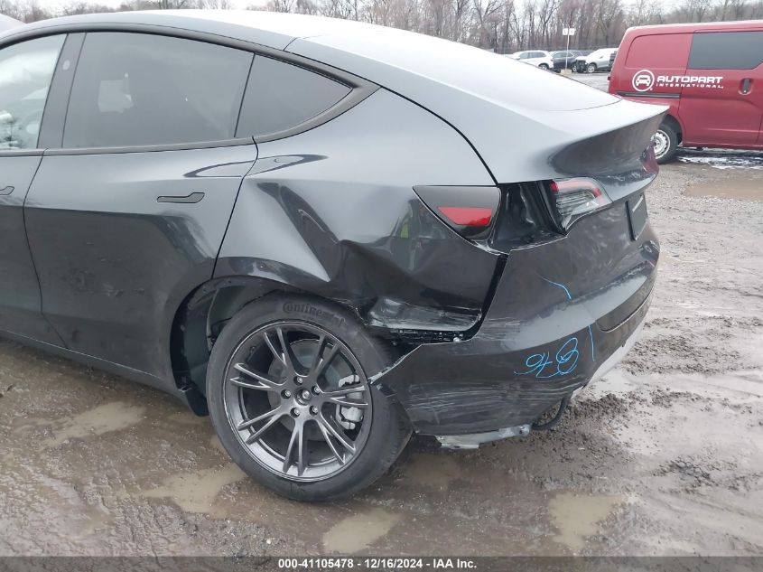 2024 Tesla Model Y Long Range Dual Motor All-Wheel Drive VIN: 7SAYGDEE6RA329410 Lot: 41105478