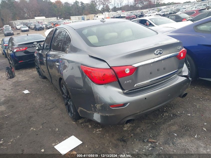 VIN JN1BV7ARXFM402693 2015 INFINITI Q50 no.3