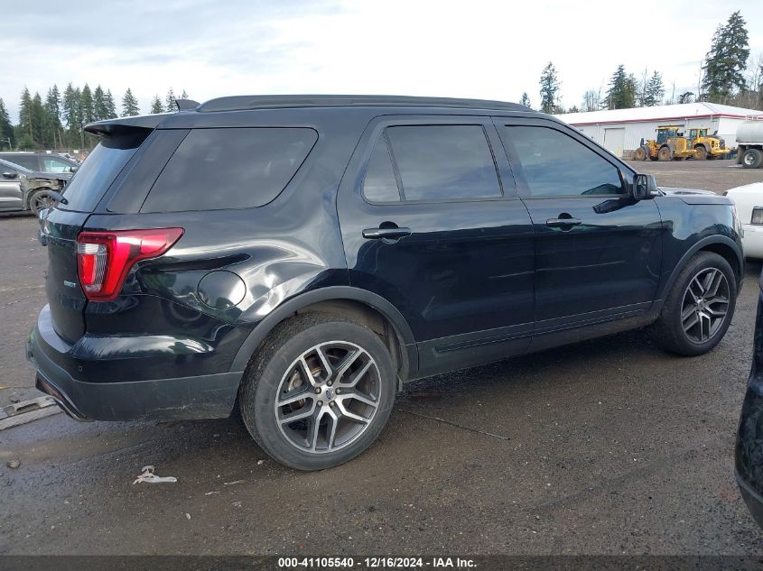 2016 Ford Explorer Sport VIN: 1FM5K8GT6GGC06998 Lot: 41105540