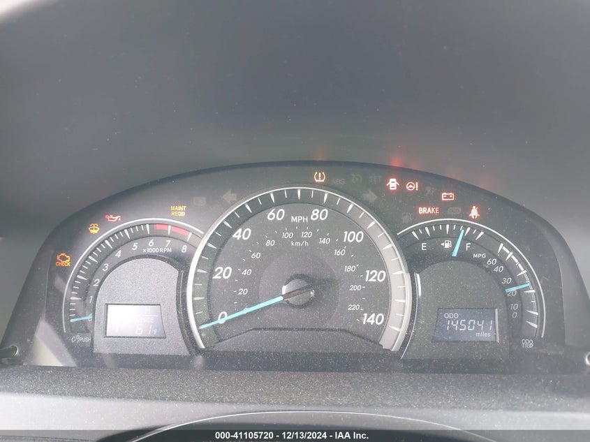2013 TOYOTA CAMRY VIN: 4T1BF1FK6DU666411