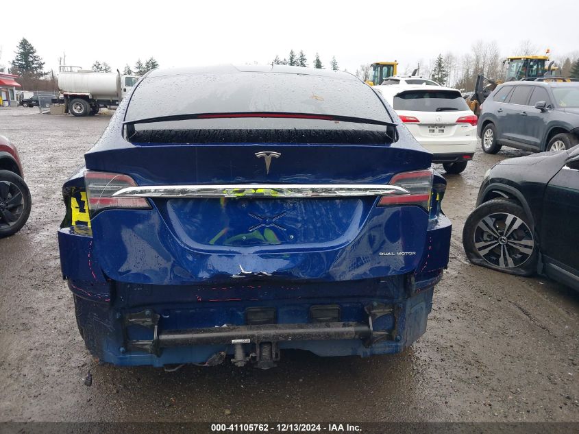 2021 Tesla Model X Long Range Dual Motor All-Wheel Drive/Long Range Plus Dual Motor All-Wheel Drive VIN: 5YJXCAE23MF310849 Lot: 41105762