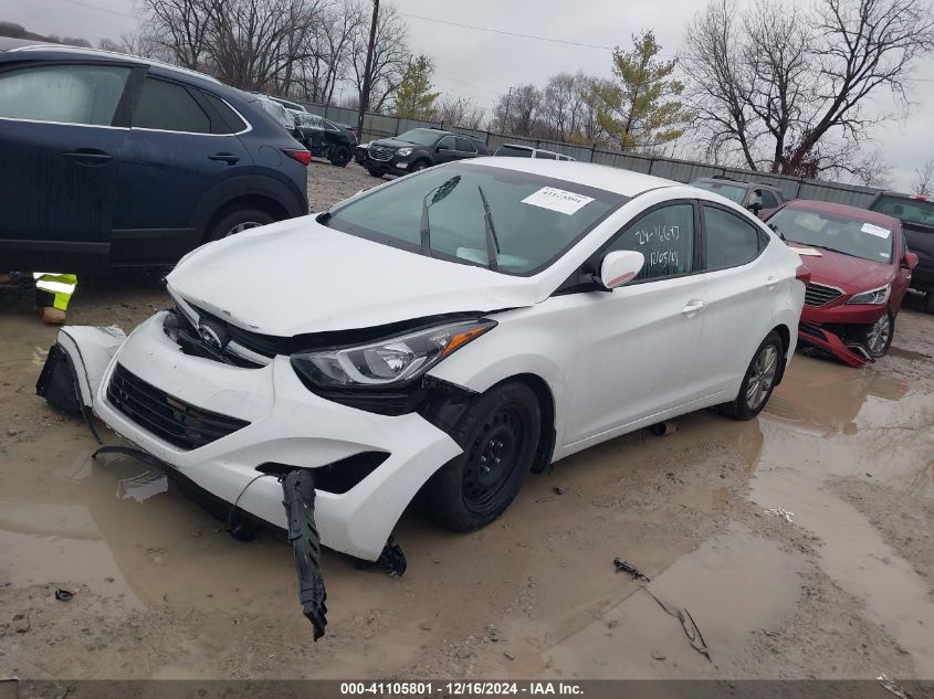 VIN 5NPDH4AE0FH604641 2015 Hyundai Elantra, SE no.2