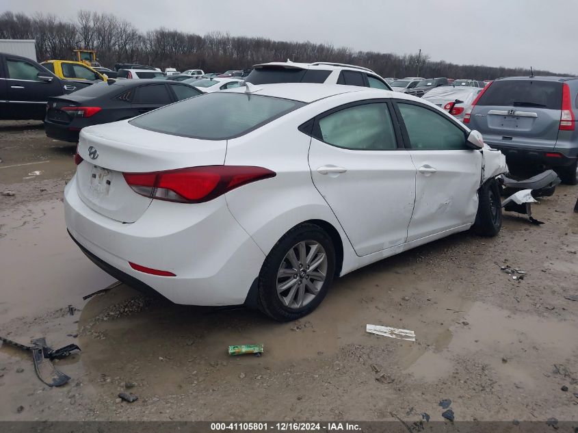 VIN 5NPDH4AE0FH604641 2015 Hyundai Elantra, SE no.4