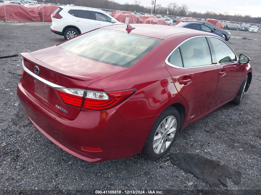 VIN JTHBW1GGXE2060491 2014 Lexus ES, 300H no.4