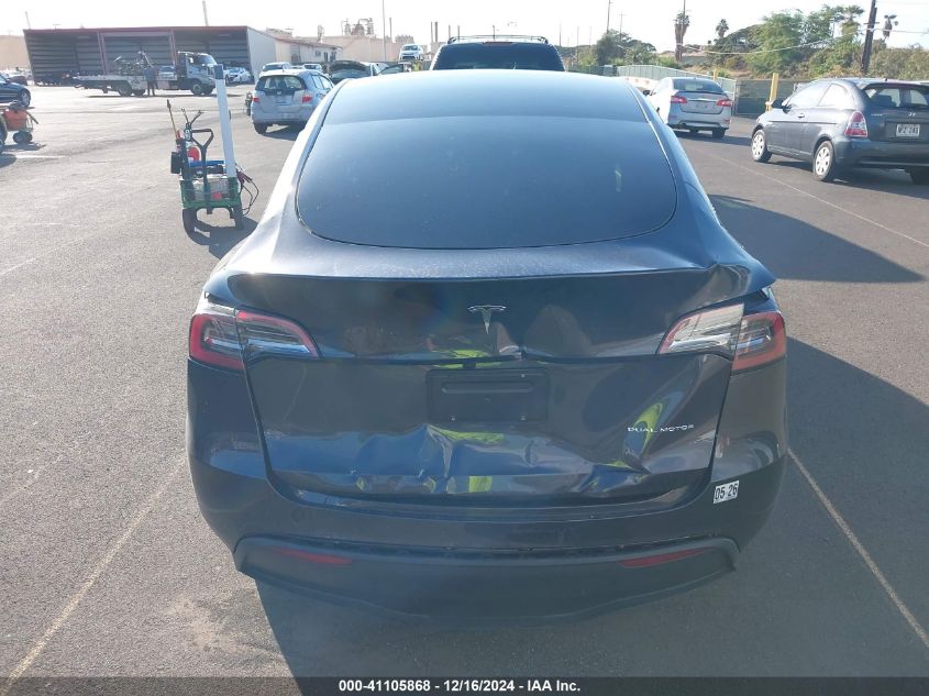 2024 Tesla Model Y Long Range Dual Motor All-Wheel Drive VIN: 7SAYGAEE6RF060925 Lot: 41105868