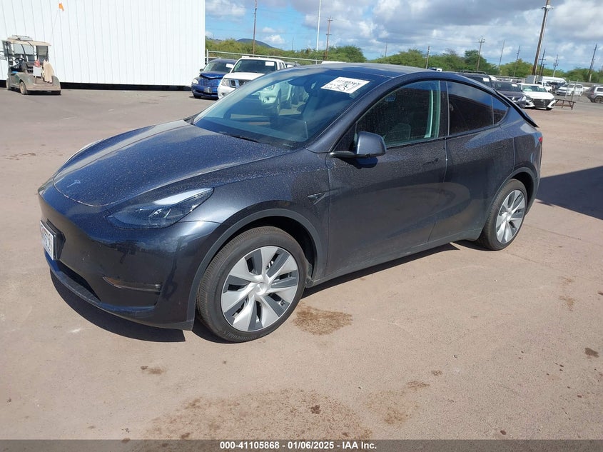Vin: 7saygaee6rf060925, lot: 41595993, tesla model y long range dual motor all-wheel drive 20242