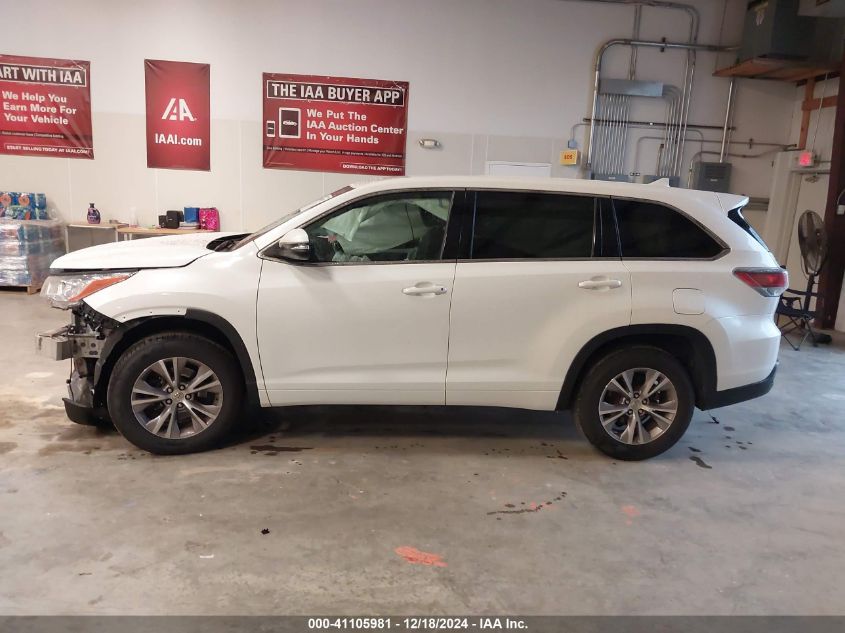 VIN 5TDZKRFH7FS103070 2015 Toyota Highlander, Le Pl... no.14