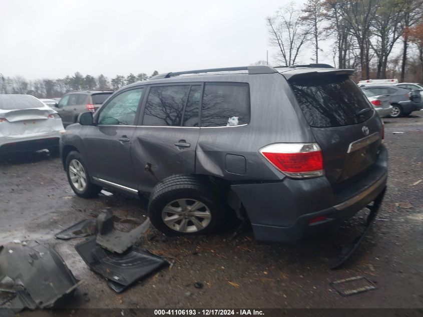 2013 TOYOTA HIGHLANDER PLUS/SE - 5TDBK3EH9DS255770