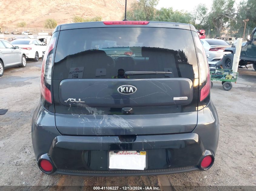 2016 Kia Soul + VIN: KNDJP3A59G7387015 Lot: 41106227